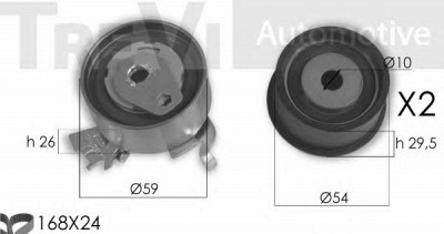 TREVI AUTOMOTIVE kd1383 -  Комплект ремня ГРМ
